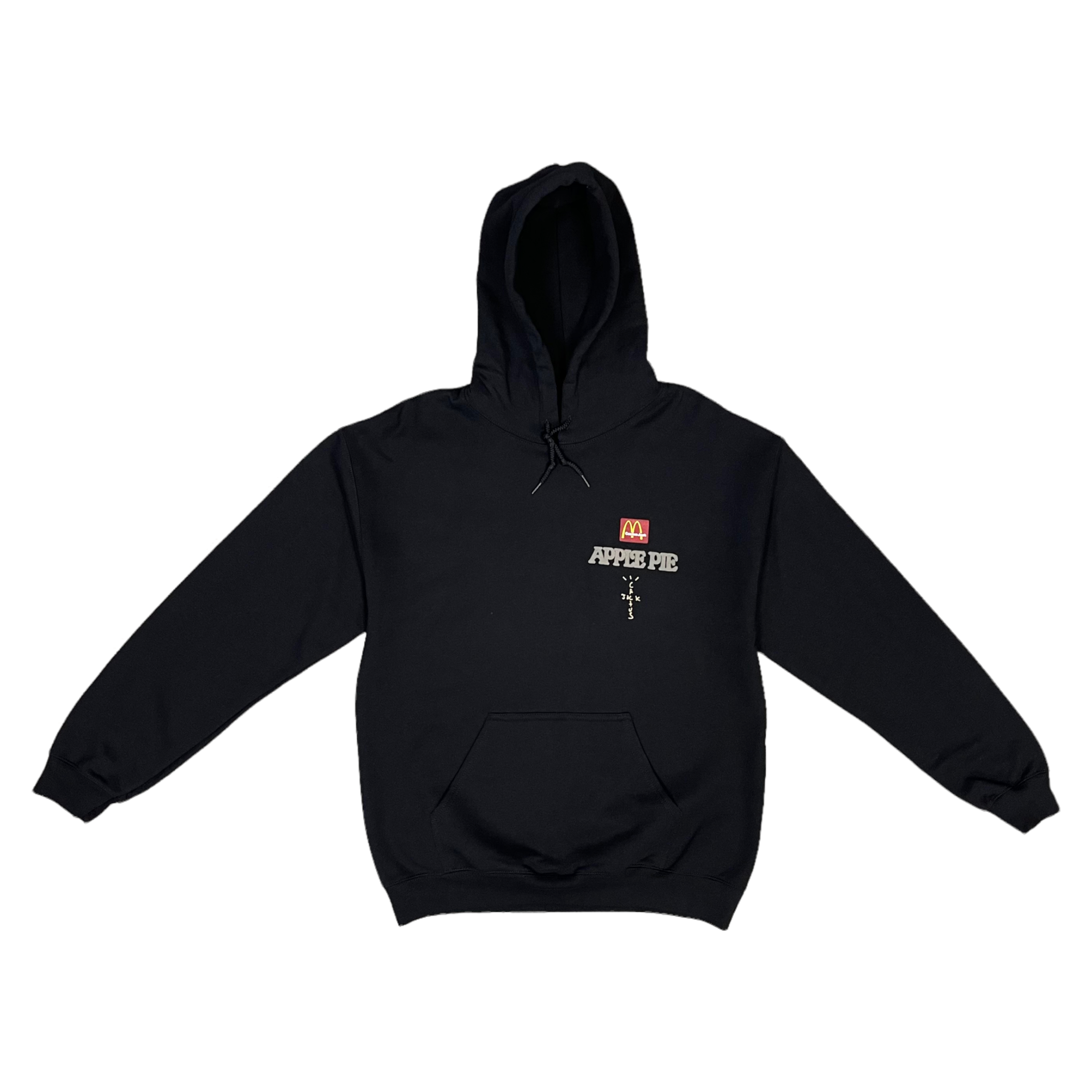 Travis Scott x McDonald s Apple Pie Hoodie Washed Black