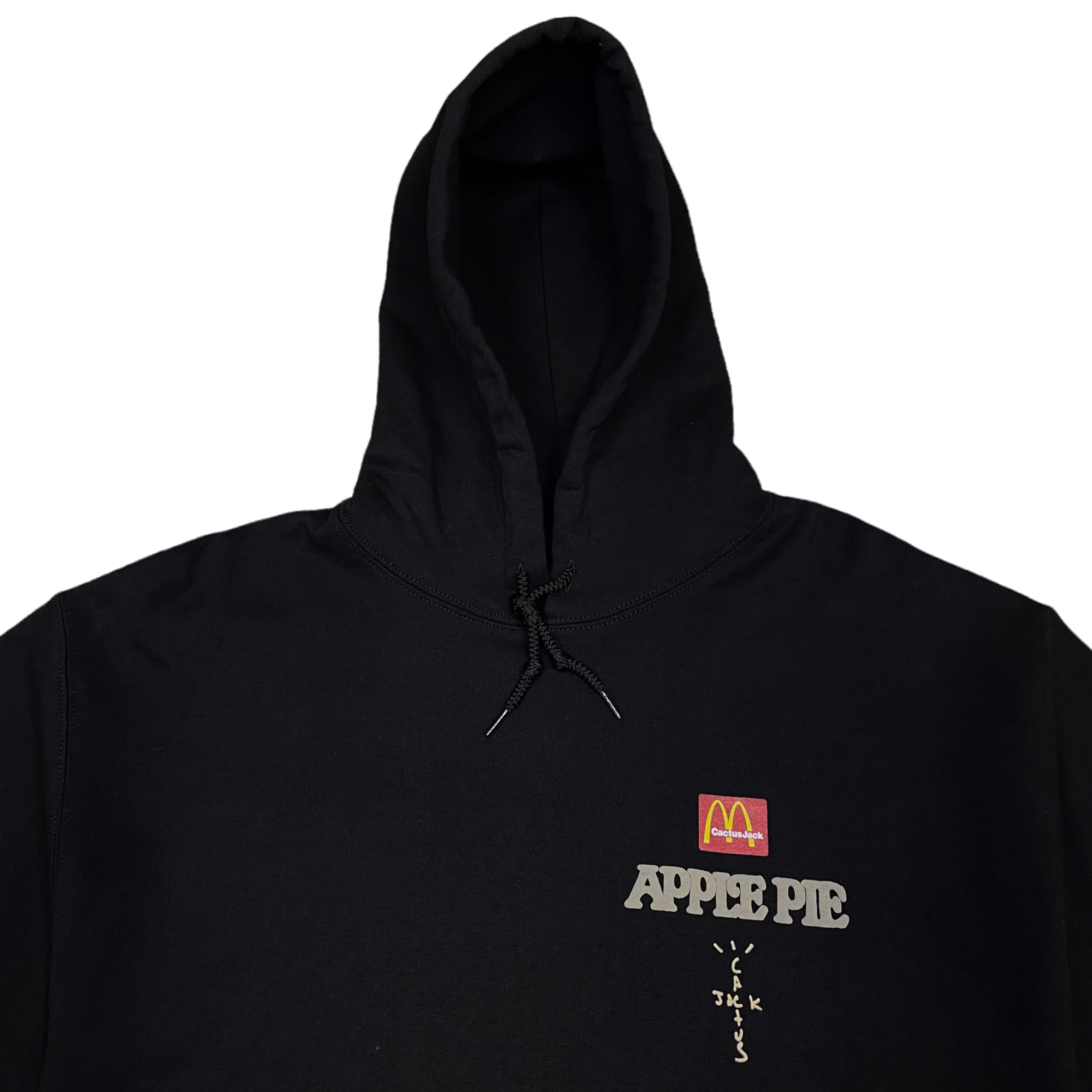 Travis Scott x McDonald s Apple Pie Hoodie Washed Black